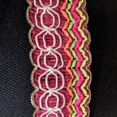 Maroon / Brown / Black, White, Neon-Orange